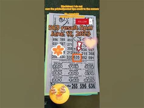 563 swertres result